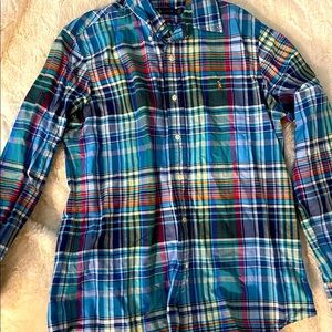 Ralph Lauren stripped button down men’s Oxford shirt
